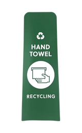 RCP Slim Jim Recycling Station Front Panel Label - Cafe Supply