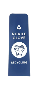 RCP Slim Jim Recycling Station Front Panel Label - Cafe Supply