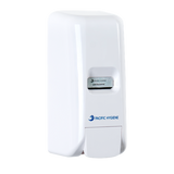 Pacific Hygiene 1L Soap & Sanitiser Dispenser - White - Cafe Supply