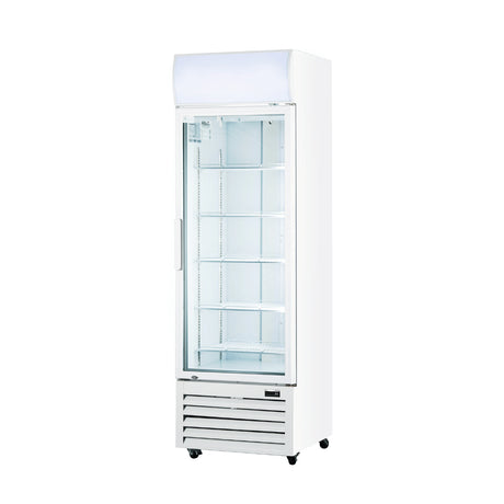 Thermaster Single Glass Door Colourbond Upright Drink Fridge LG-370P - Cafe Supply