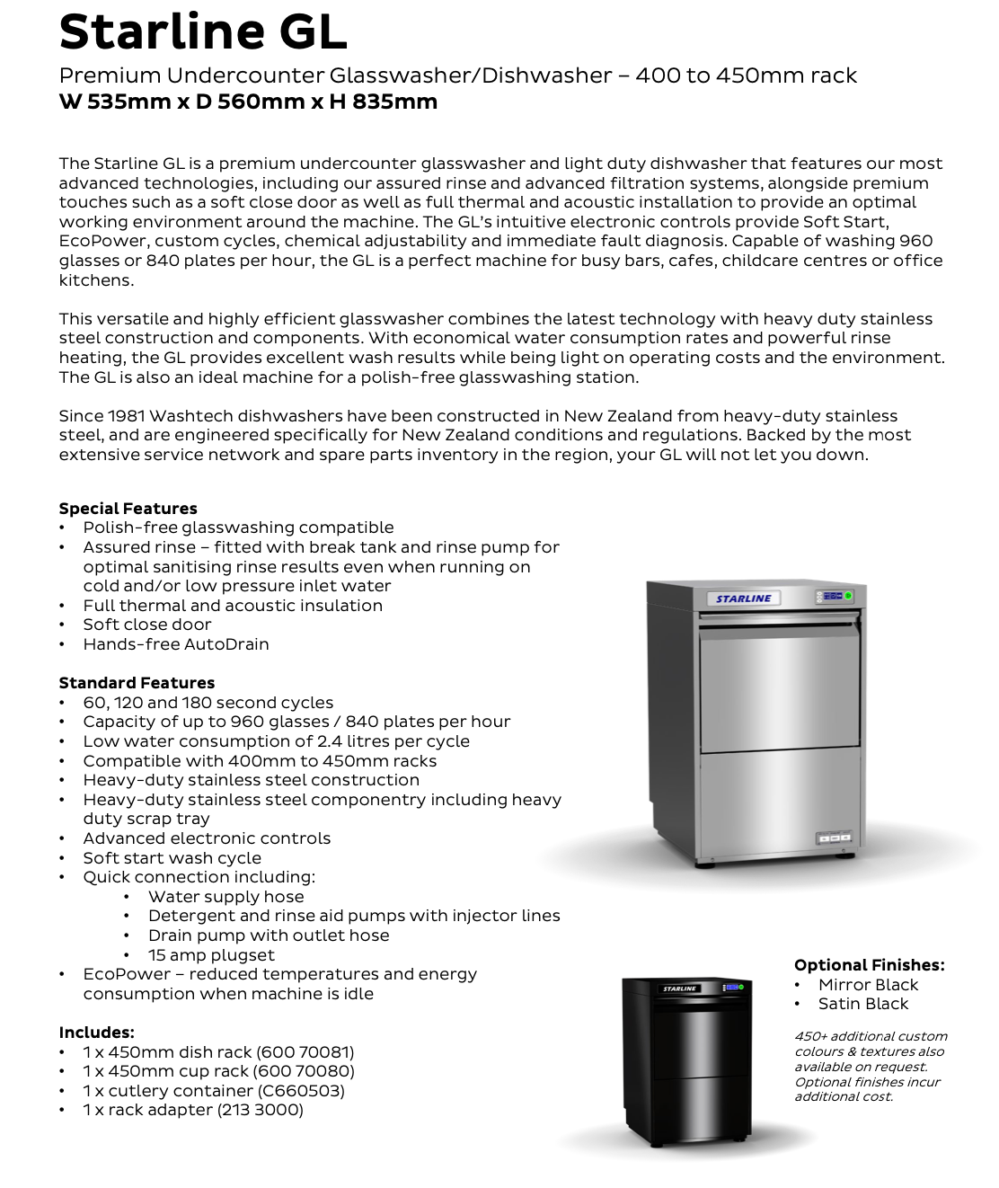Premium Undercounter Glasswasher - Cafe Supply