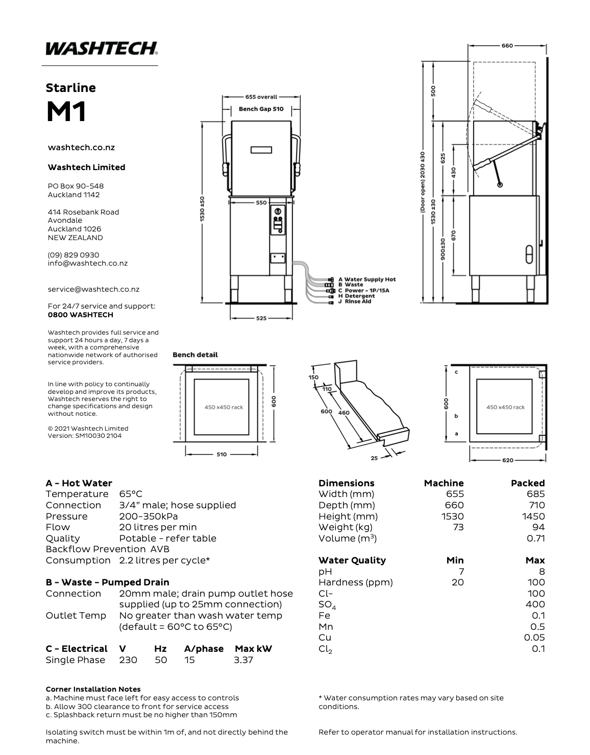 Compact Passthrough Dishwasher - Cafe Supply