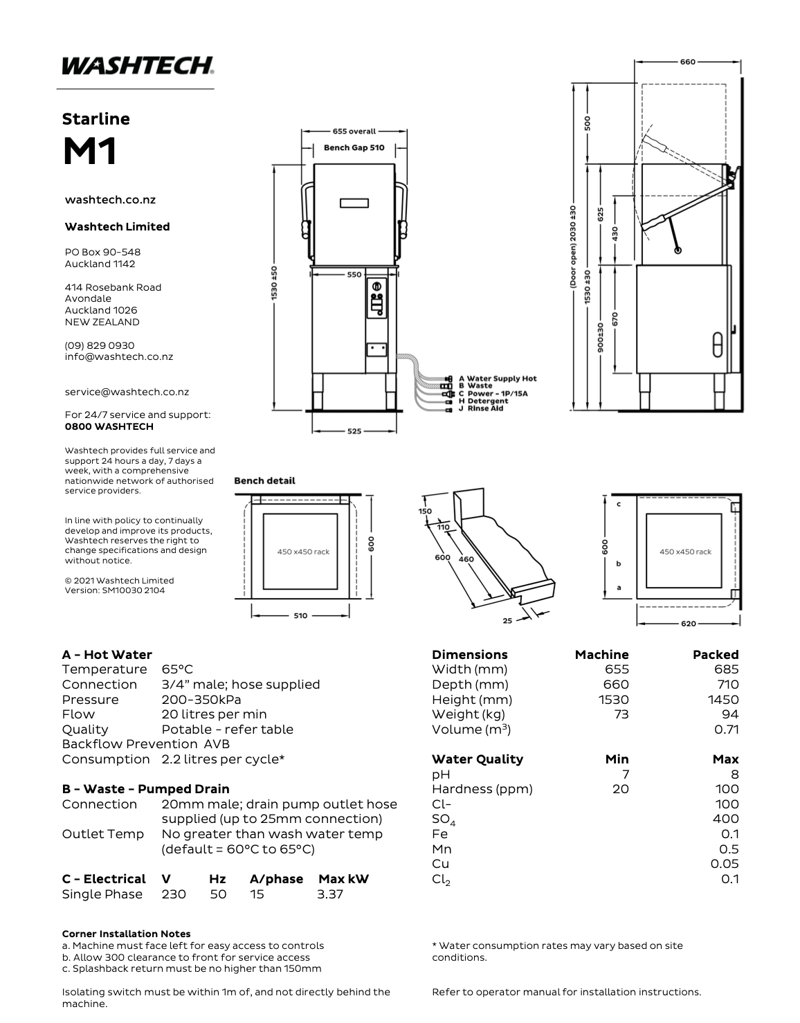 Compact Passthrough Dishwasher