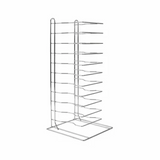 Pizza Pan Rack - Chrome-Plated Steel (11 or 15 Tiers) - Cafe Supply