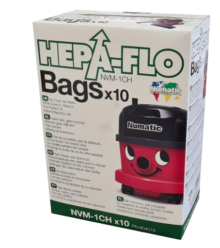 Numatic NVM-1CH Hepaflo Dust Bags 10/Pack - Cafe Supply