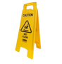 Rubbermaid Floor Sign "Caution Wet Floor" 2 sided - Cafe Supply