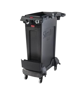 SLIM JIM® Single Stream Cleaning Cart Kit, Black - Cafe Supply