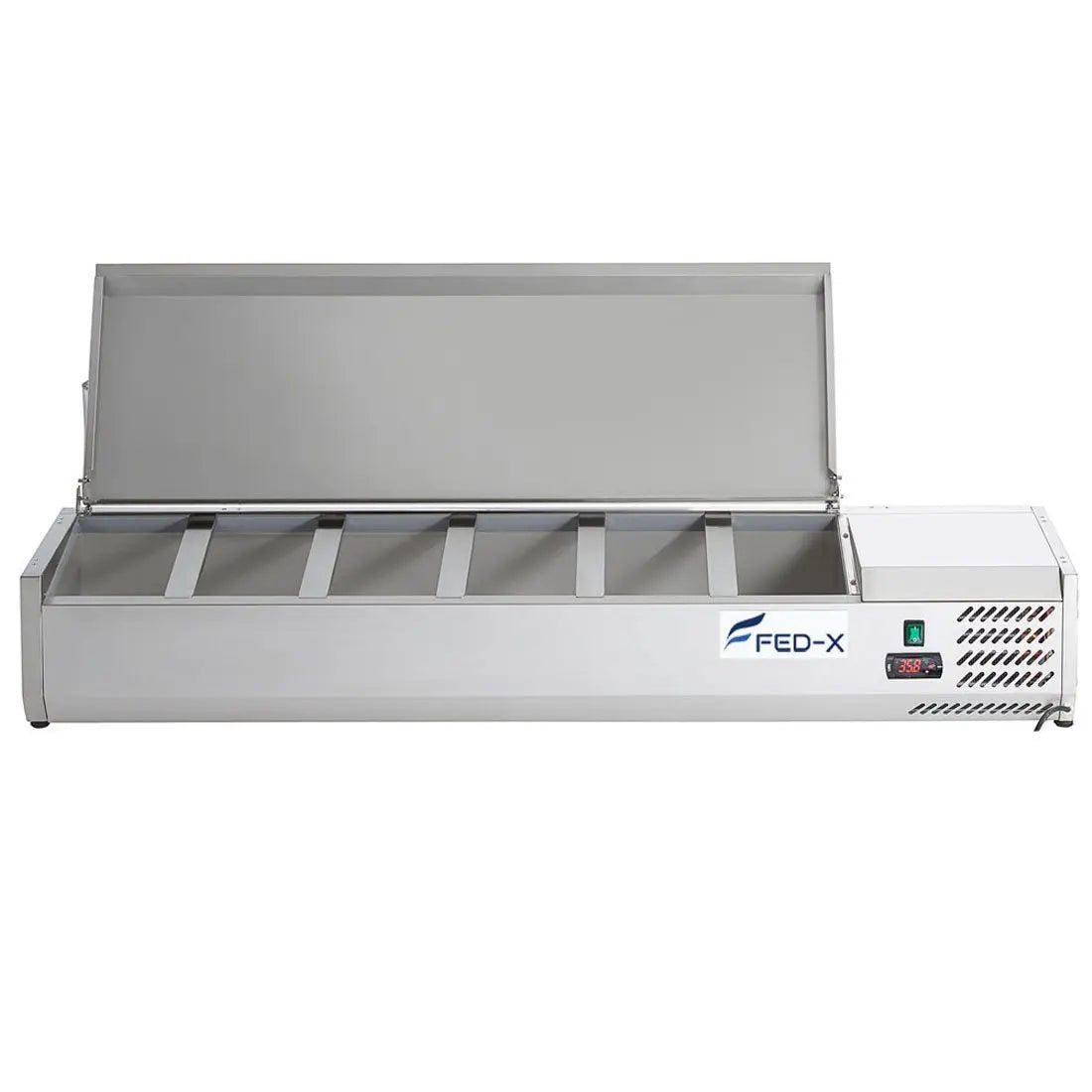 FED-X Salad Bench with Stainless Steel Lid – XVRX1500/380S - Cafe Supply