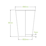 280ml / 8oz (80mm) Stone Single Wall BioCup