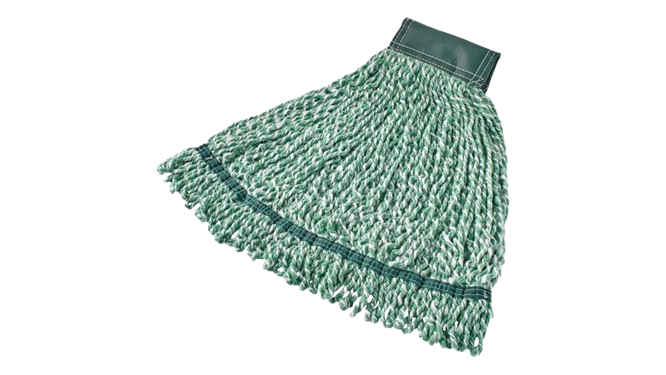 Rubbermaid Microfibre Tube Mop, 12.7 cm Headband, Green - Cafe Supply