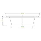 470ml / 16oz White Plant Fibre BioBowl - Cafe Supply