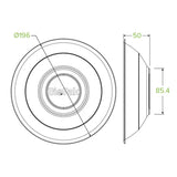 800ml / 24oz White Plant Fibre BioBowl - Cafe Supply