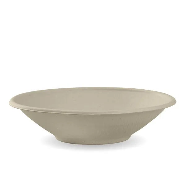 800ml / 24oz Natural Plant Fibre BioBowl - Cafe Supply