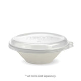 940ml / 32oz White Plant Fibre BioBowl - Cafe Supply