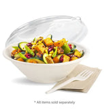 940ml / 32oz White Plant Fibre BioBowl - Cafe Supply