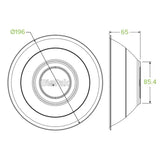 940ml / 32oz White Plant Fibre BioBowl - Cafe Supply