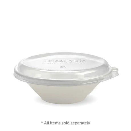 1,180ml / 40oz White Plant Fibre BioBowl - Cafe Supply