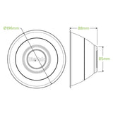 1,420ml / 48oz White Plant Fibre BioBowl - Cafe Supply