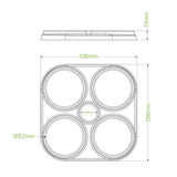 4-Pack Plant Fibre Beer Ring Holder