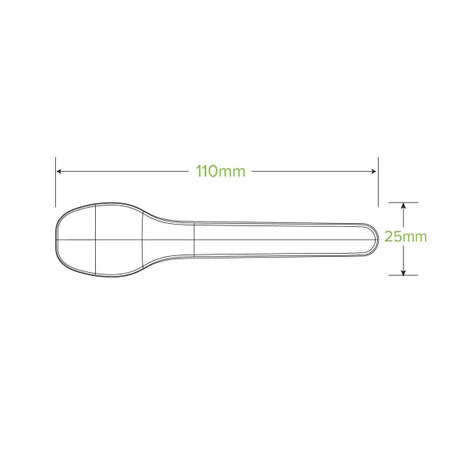 11cm Plant Fibre Teaspoon - Cafe Supply