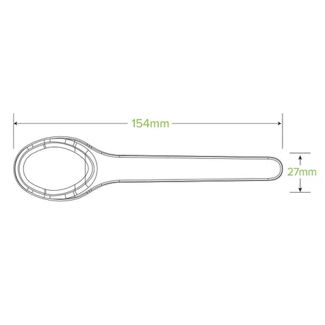 15cm Plant Fibre Spoon - Cafe Supply