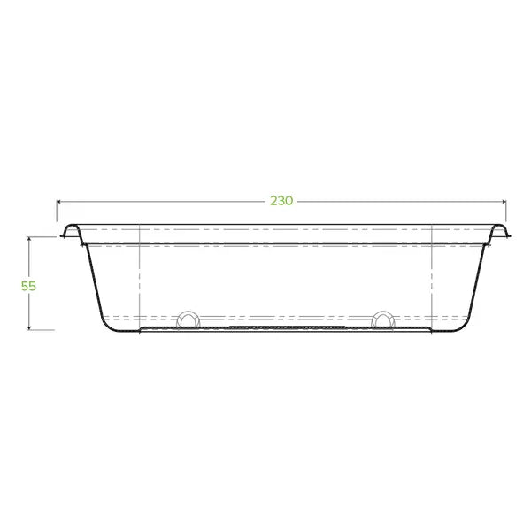 1,000ml Natural Plant Fibre Takeaway Base - Cafe Supply