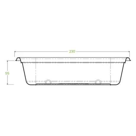 1,000ml Natural Plant Fibre Takeaway Base - Cafe Supply