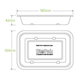500ml White Plant Fibre Takeaway Base - Cafe Supply