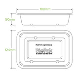 600ml White Plant Fibre Takeaway Base - Cafe Supply
