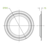 18cm / 7" Round Plant Fibre Plate - Cafe Supply