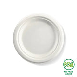 18cm / 7" Round Plant Fibre Plate - Cafe Supply