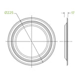 23cm / 9" Round Plant Fibre Plates - Cafe Supply