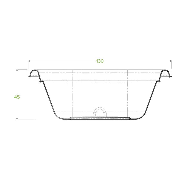 280ml White Plant Fibre Takeaway Base - Cafe Supply