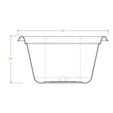 480ml Natural Plant Fibre Takeaway Base - Cafe Supply