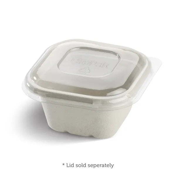 480ml White Plant Fibre Takeaway Base - Cafe Supply
