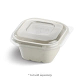 480ml White Plant Fibre Takeaway Base - Cafe Supply