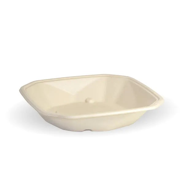 500ml Natural Plant Fibre Octa Takeaway Base - Cafe Supply