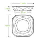500ml Natural Plant Fibre Octa Takeaway Base - Cafe Supply