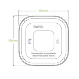 280-630ml Clear PLA Takeaway Lid - Cafe Supply