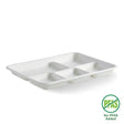 5-Compartment Plant Fibre Tray - Cafe Supply
