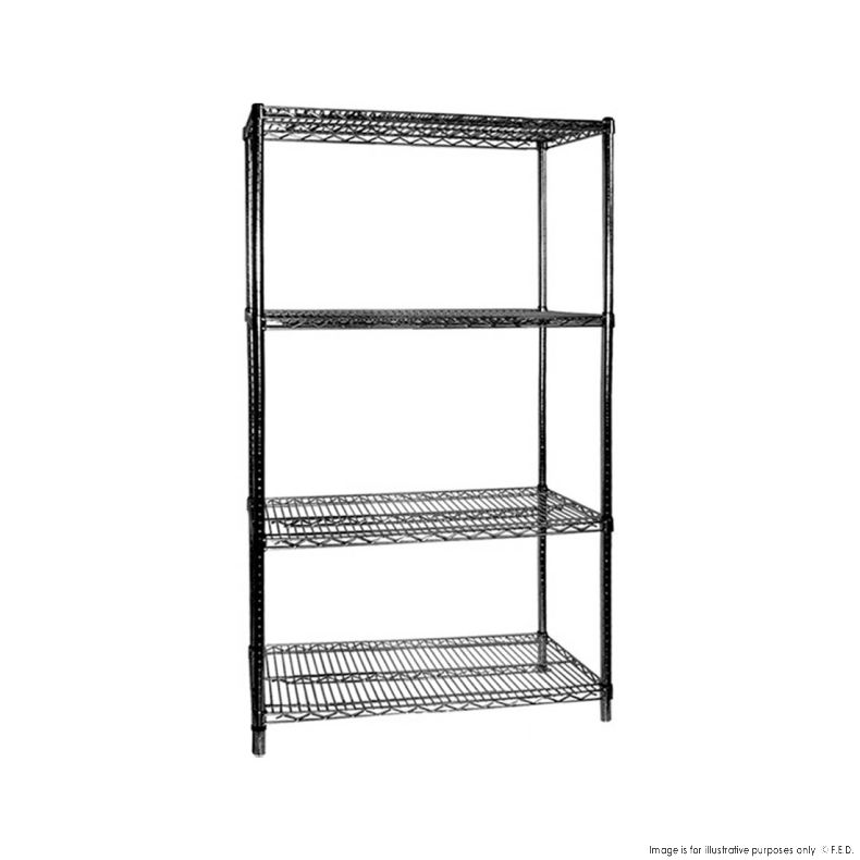 B24/30 Four Tier Shelving – 610 mm deep x 1880 high - Cafe Supply