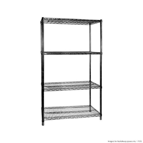 B24/30 Four Tier Shelving – 610 mm deep x 1880 high - Cafe Supply