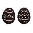 Chocolate Dark Easter Egg shape Assorted - 25mm (30PK) - Cafe Supply