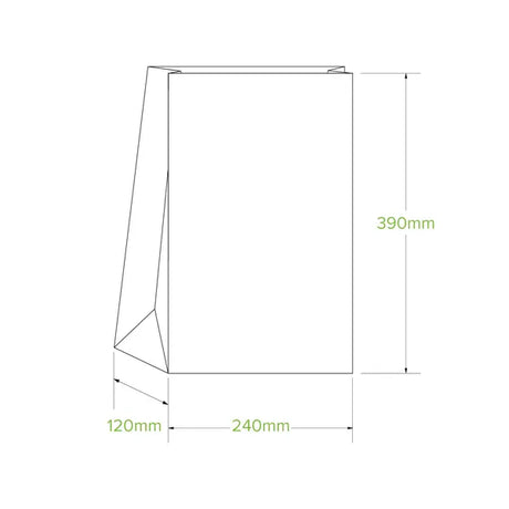 #16 SOS White Paper Bag - Cafe Supply