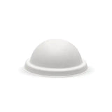 90ml / 3oz Plant Fibre Dome Ice Cream BioCup Lid - Cafe Supply