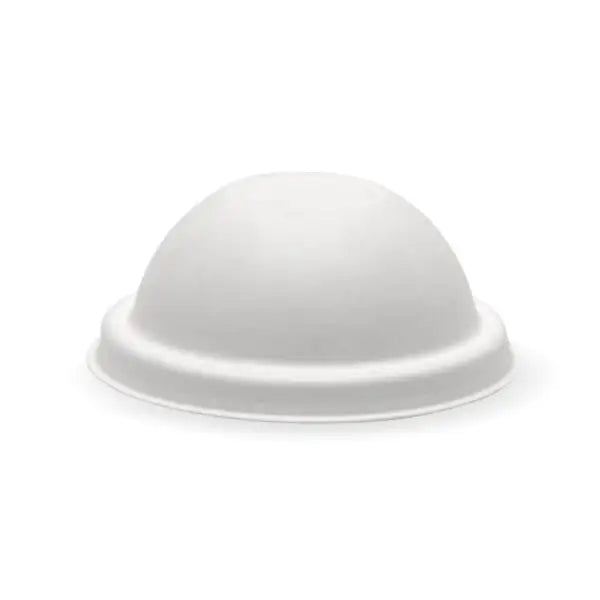 120ml / 4oz Plant Fibre Dome Ice Cream BioCup Lid - Cafe Supply