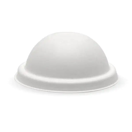 240ml / 8oz Plant Fibre Dome Ice Cream BioCup Lid - Cafe Supply