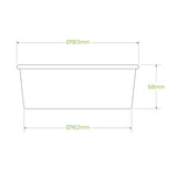 1,300ml Extra Large Kraft BioBowl - Cafe Supply
