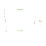 500ml Small White BioBowl - Cafe Supply