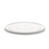 500-1,000ml White Plant Fibre BioBowl Lid - Cafe Supply